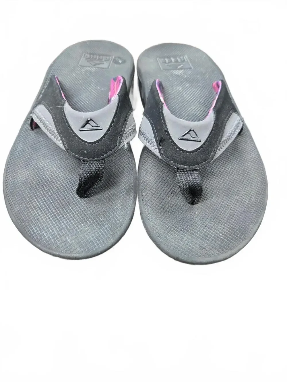 Reef Women's Flip Flop Sandals Size 6 Black with Purple Accents